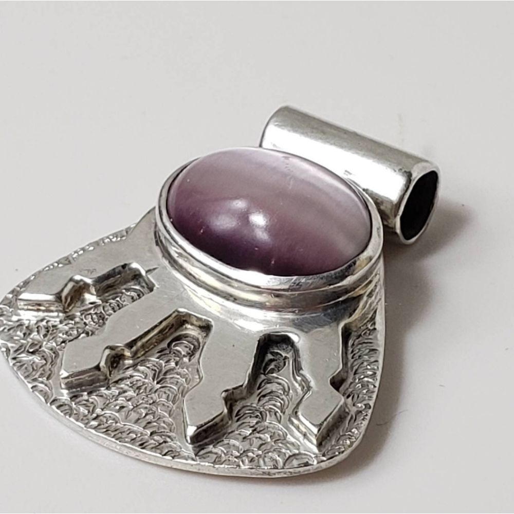 ARTISAN MEXICO 925 Silver Cat's Eye Pendant Jewelry